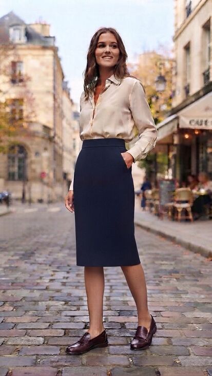 Christian Dior Dresses & Skirts - Dior Navy Pencil Skirt
